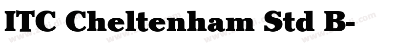 ITC Cheltenham Std B字体转换